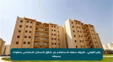 رقم القومي.. طريقة سهلة للاستعلام عن شقق الإسكان الاجتماعي بخطوات بسيطة